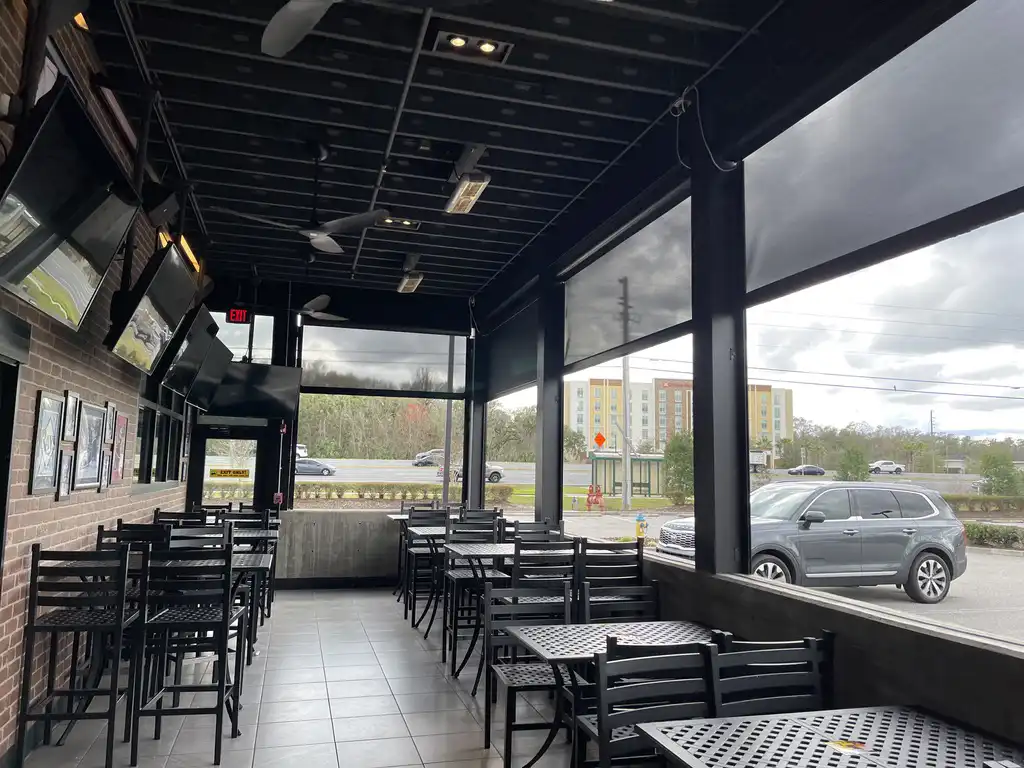 commercial-dining-area-windows Inside commercial building shade installations